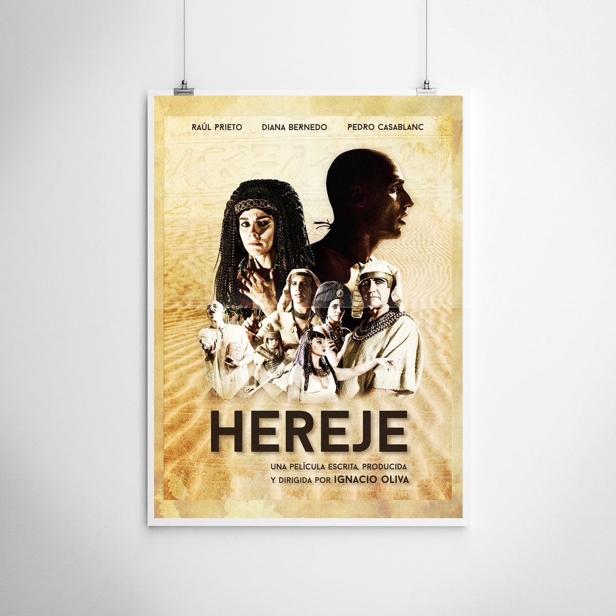 Fotografía y diseño gráfico de carteles y pósters cinematográficos para película ´Hereje´ dirigida por Ignacio Oliva. Fotografía y diseño gráfico de carteles y pósters cinematográficos para película ´Hereje´ dirigida por Ignacio Oliva.