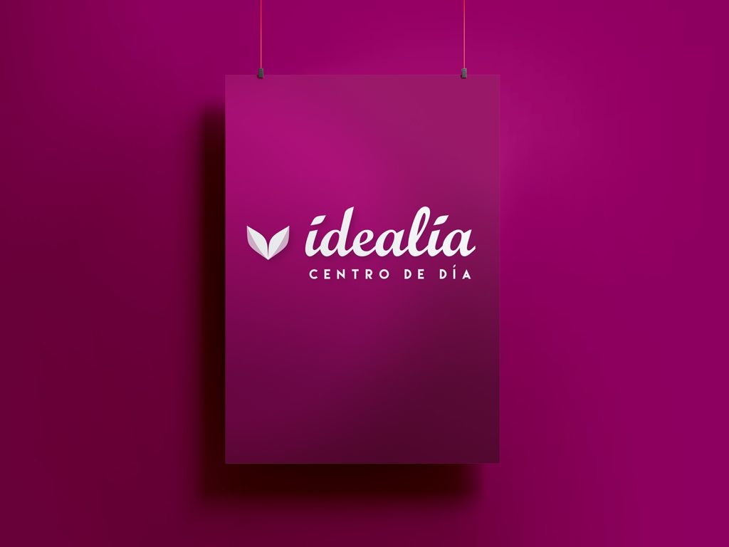 Idealia Centro de Día para Mayores | Creación de naming, diseño de imagen corporativa y branding.